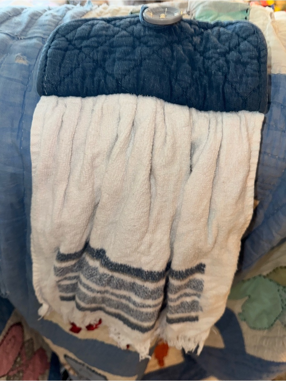 Vintage handmade oven hanging towel